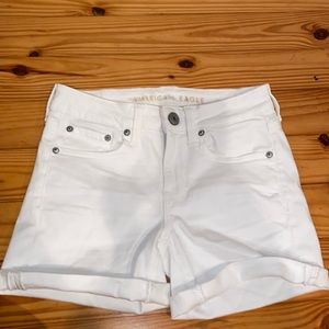 American Eagle Next Level Stretch Midi Jean Shorts